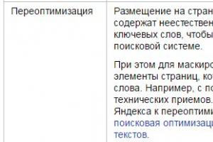 فیلترهای Yandex فیلتر پست Yandex